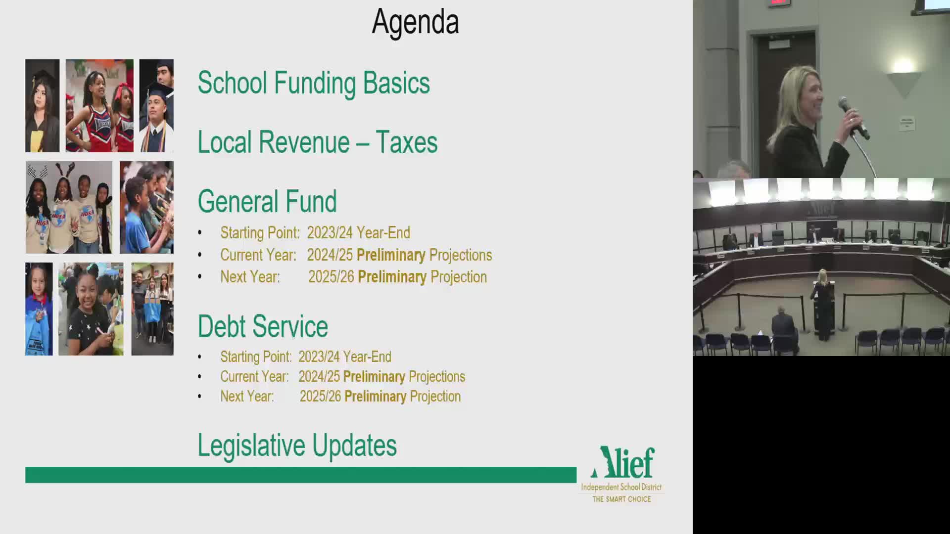 ALIEF ISD CFO and deputy superintendent outline budget, enrollment and legislative risks
