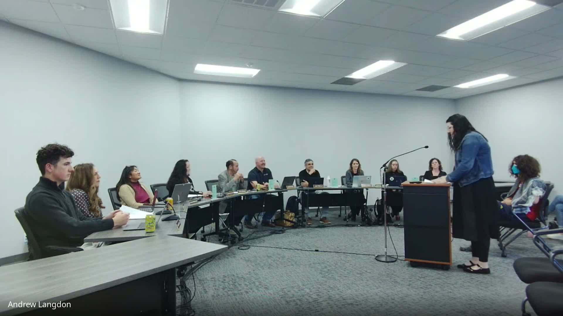 Classified staff and union representatives urge board to address pink slips and retention