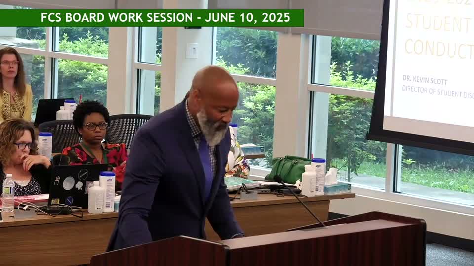 Fulton County board reviews tougher code‑of‑conduct rules: K–8 device restriction, AI misuse and escalated consequences for distribution