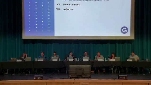 Committee forwards recommendation to finance to replace Germantown High School dugouts with JP Cullen for up to $166,241